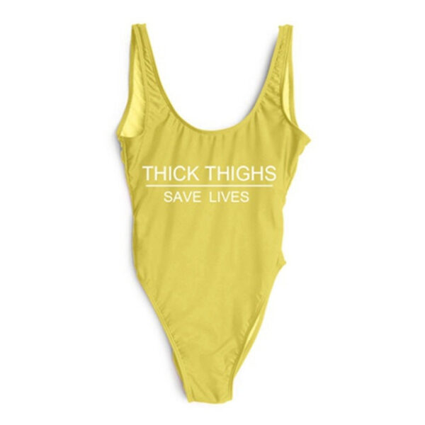 THICK THIGHS SAVES LIVES  One Piece Swimsuit